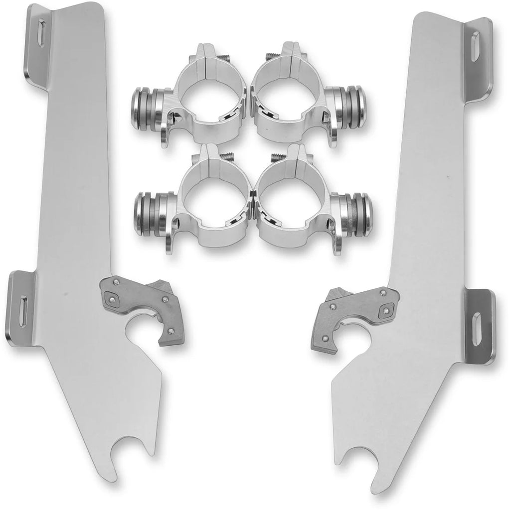 Memphis Shades Batwing Trigger Lock Mounting Kit - Vegas - Polished MEK1929 - Main Product View