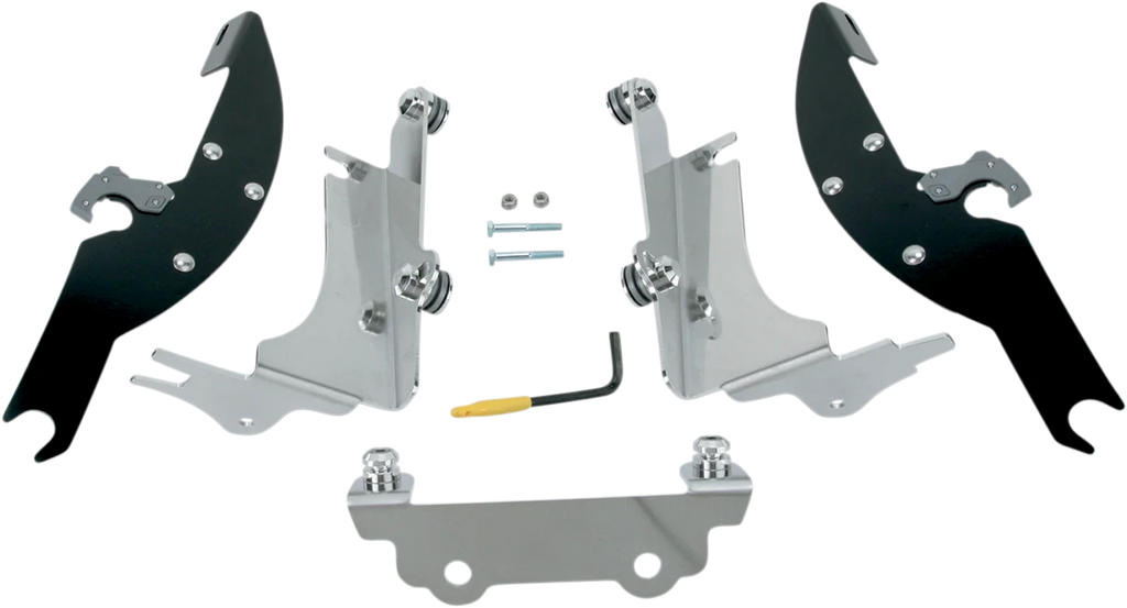 Memphis Shades Batwing Trigger Lock Mounting Kit - VN 1500 - Black MEK1924 - Main Product View