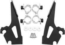 Load image into Gallery viewer, Memphis Shades Batwing Trigger Lock Mounting Kit - VTX 1300 - Polished MEK1902 - Side View