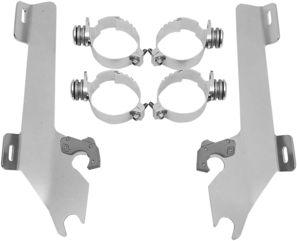 Memphis Shades Batwing Trigger Lock Mounting Kit - VTX 1800 - Polished MEK1904 - Main Product View