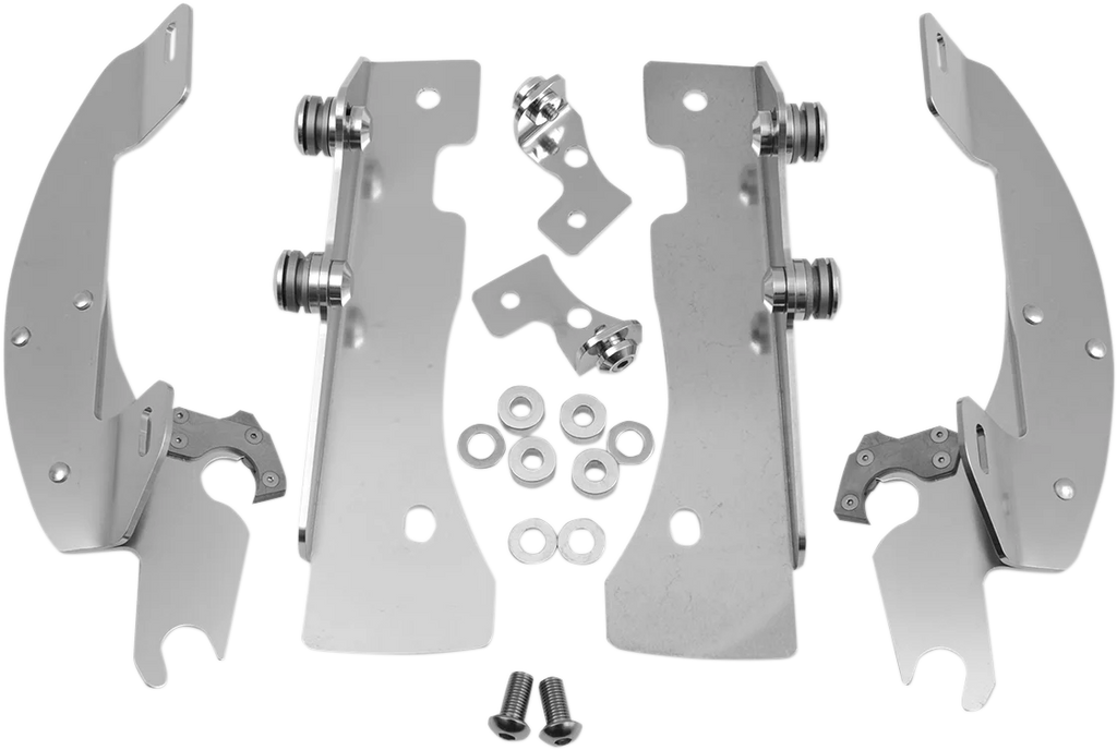 Memphis Shades Batwing Trigger Lock Mounting Kit - XV 1600/1700 - Polished MEK1906 - Main Product View