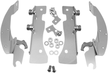 Load image into Gallery viewer, Memphis Shades Batwing Trigger Lock Mounting Kit - XV 1600/1700 - Polished MEK1906 - Main Product View
