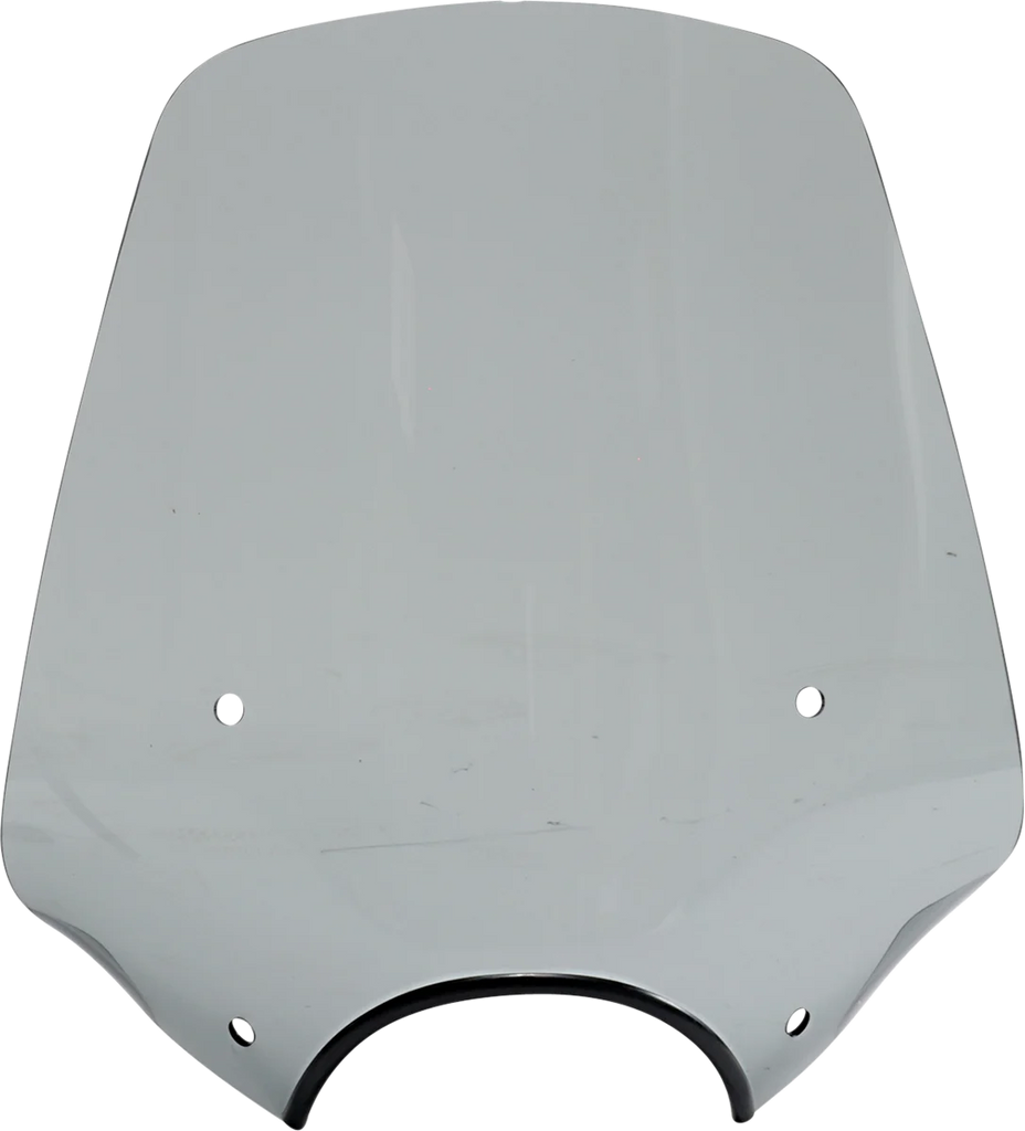 Memphis Shades Big Shot Windshield - 9" Headlight Cutout - Black Smoke MEP57212 - Main Product View