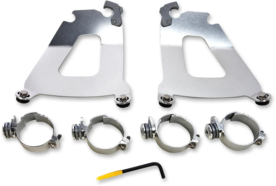 Memphis Shades Bullet Mounting Kit - VN900XV Custom - Black MEK1972 - Side View