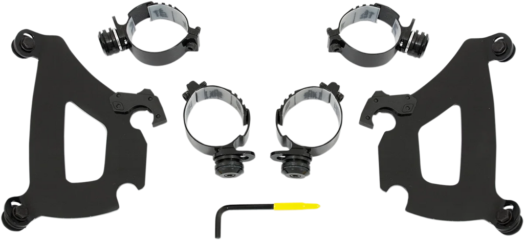 Memphis Shades Bullet Mounting Kit - Warrior - Black MEB1991 - Main Product View