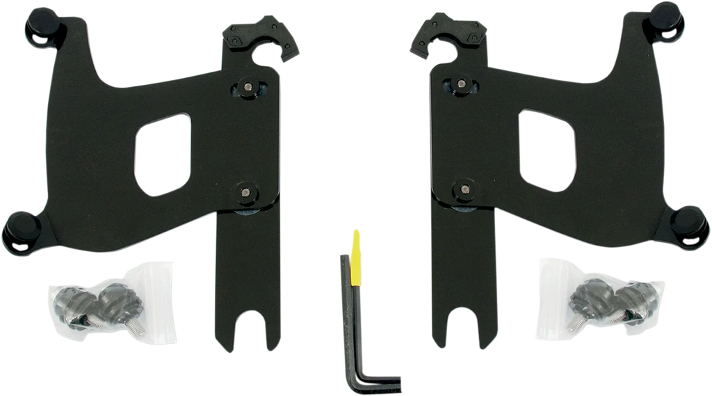 Memphis Shades Bullet Trigger Lock Mounting Kit - Covered Forks - Without Lightbar - Black MEB1975 - Main Product View