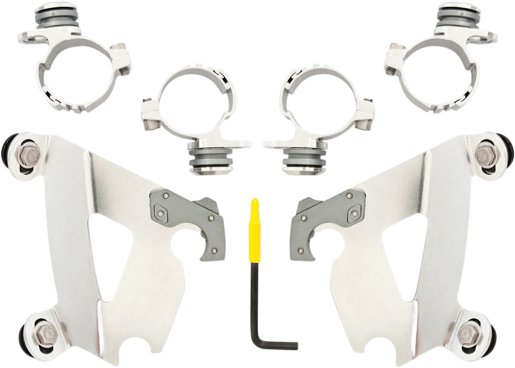 Memphis Shades Cafe Mounting Kit - Polished - XLC MEK1997 - Main Product View