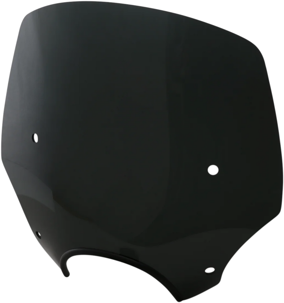 Memphis Shades El Paso Windshield - 15" - 7" Headlight Cutout - Dark Black Smoke MEP5245 - Main Product View