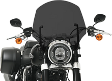 Load image into Gallery viewer, Memphis Shades El Paso Windshield - 15&quot; - 9&quot; Headlight Cutout - Dark Black Smoke MEP5265 - Main Product View