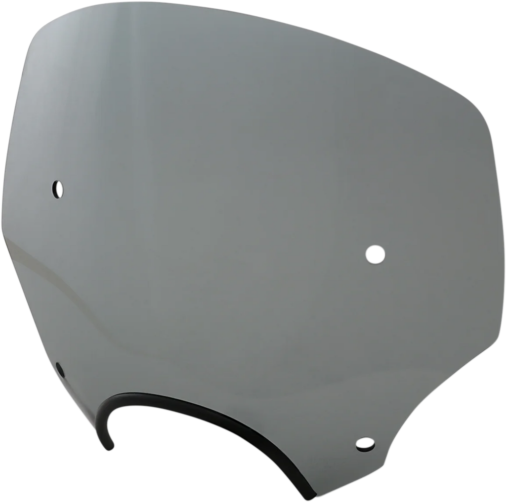 Memphis Shades El Paso Windshield - 19" - 9" Headlight Cutout - Black Smoke MEP5283 - Side View