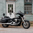 Load image into Gallery viewer, Memphis Shades Fairing Windshield Trim - Stainless Steel - Polished - Slim MEM0918 - Side View