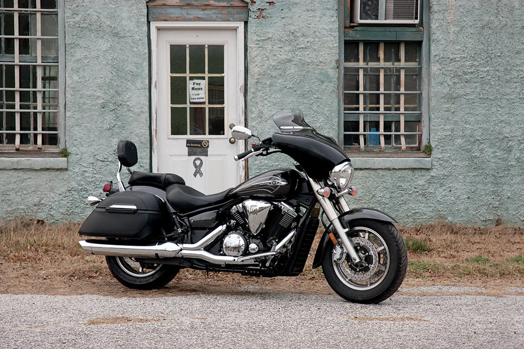 Memphis Shades Fairing Windshield Trim - Stainless Steel - Polished - Slim MEM0918 - Side View