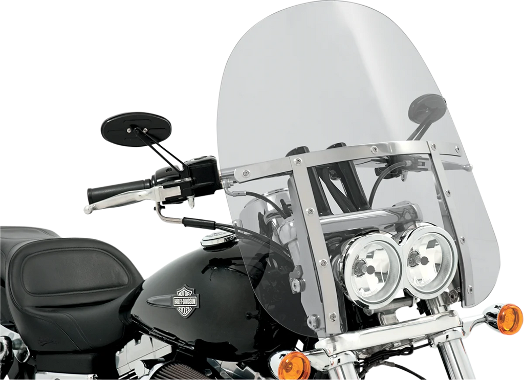 Memphis Shades Fats Windshield - 17" - Clear - FXDF MEM6830 - Side View