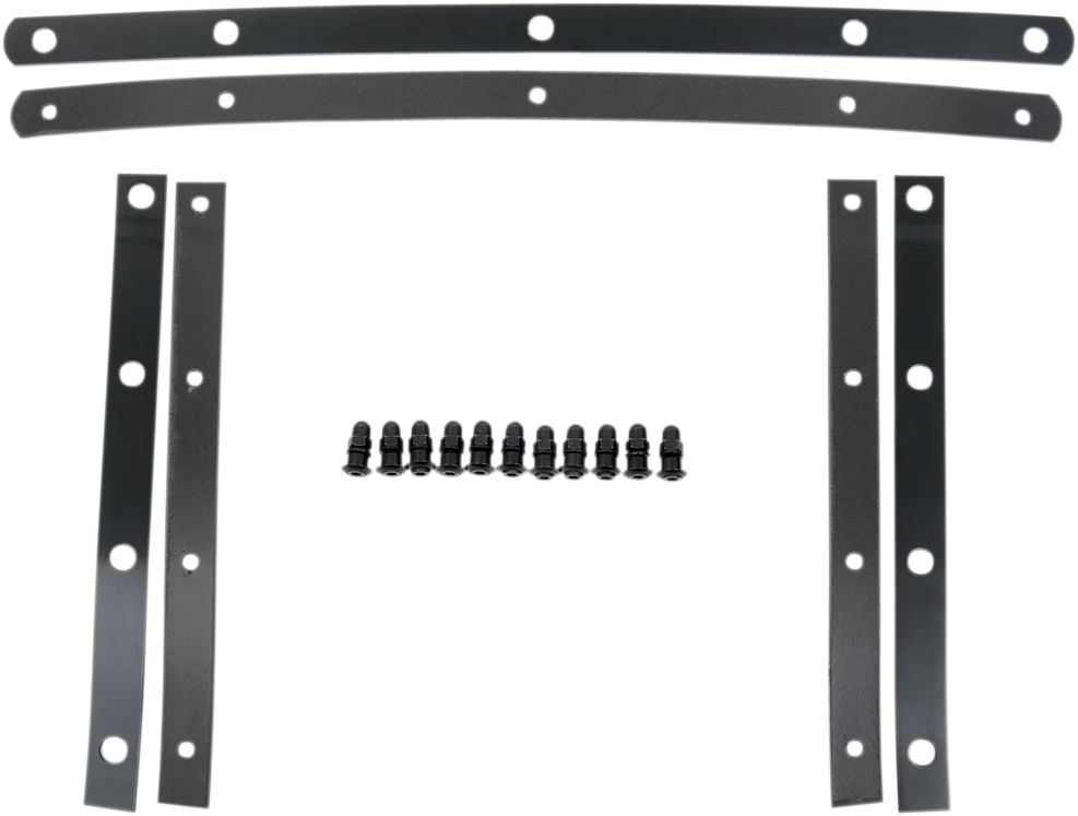 Memphis Shades Fats Windshield Hardware Straps - Black MEM0915 - Main Product View