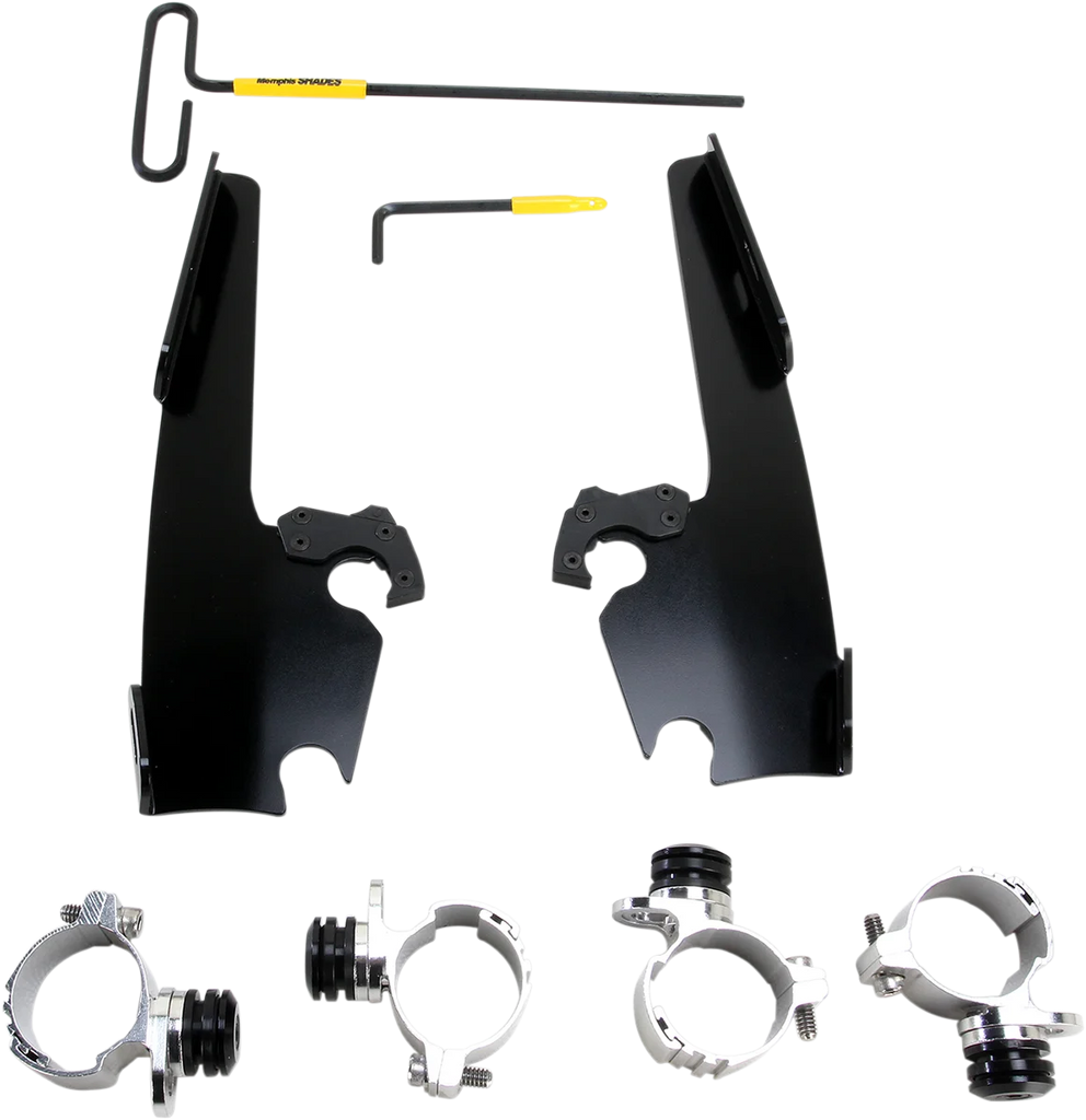 Memphis Shades Fats/Slim Mounting Kit - Black - XL12C MEB2005 - Main Product View