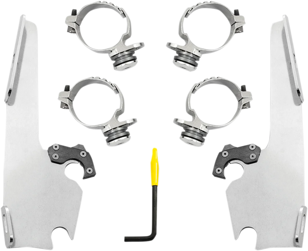 Memphis Shades Fats/Slim Mounting Kit - Polished - FXDL MEK2013 - Main Product View