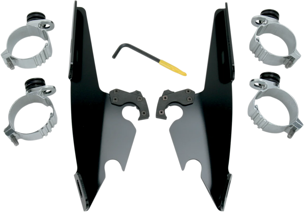 Memphis Shades Fats/Slim Trigger Lock Mounting Kit - Black - Dyna MEB8976 - Main Product View