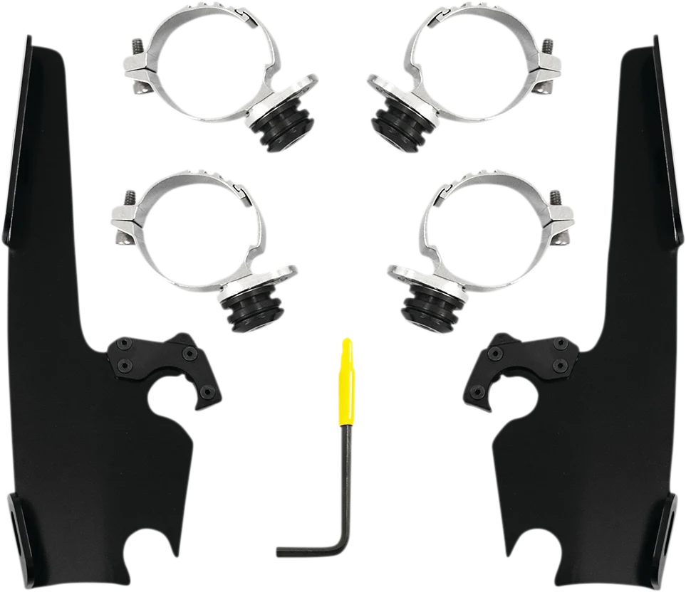 Memphis Shades Fats/Slim Windshield Trigger Lock Complete Mount Kit - Black - XL MEB2054 - Main Product View