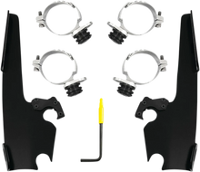 Load image into Gallery viewer, Memphis Shades Fats/Slim Windshield Trigger Lock Complete Mount Kit - Black - XL MEB2054 - Main Product View