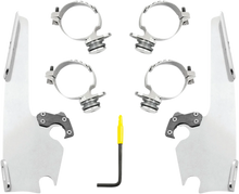 Load image into Gallery viewer, Memphis Shades Fats/Slim Windshield Trigger Lock Complete Mount Kit - Polished - XL MEK2054 - Main Product View
