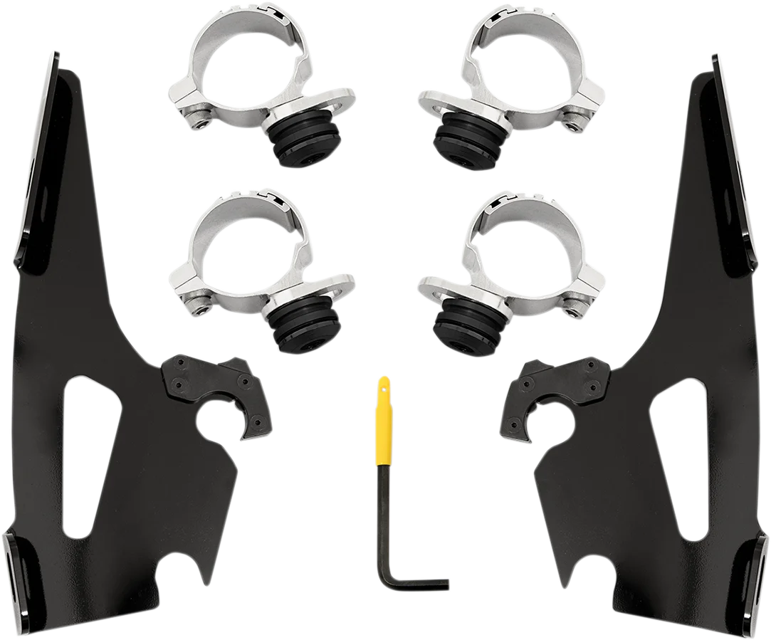Memphis Shades Fats/Slim/Sportshield Mounting Kit - Black - Chief MEB2074 - Side View