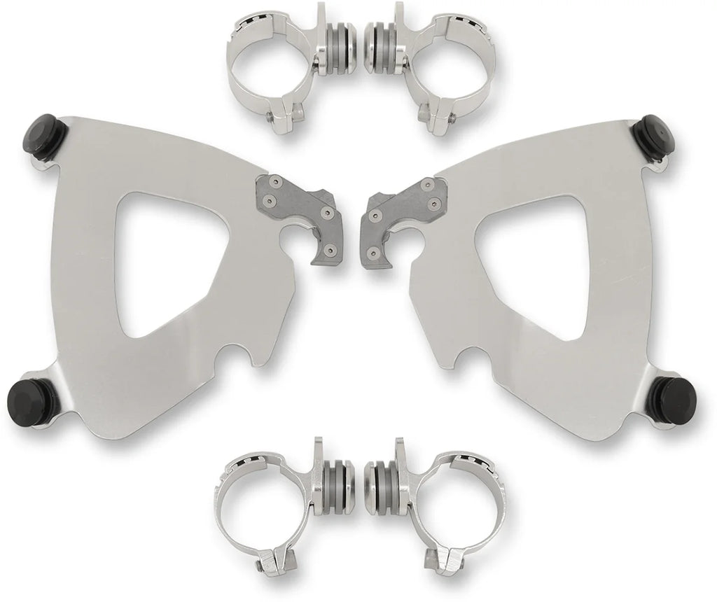 Memphis Shades Gauntlet Mounting Kit - Black - Chief MEB2077 - Side View