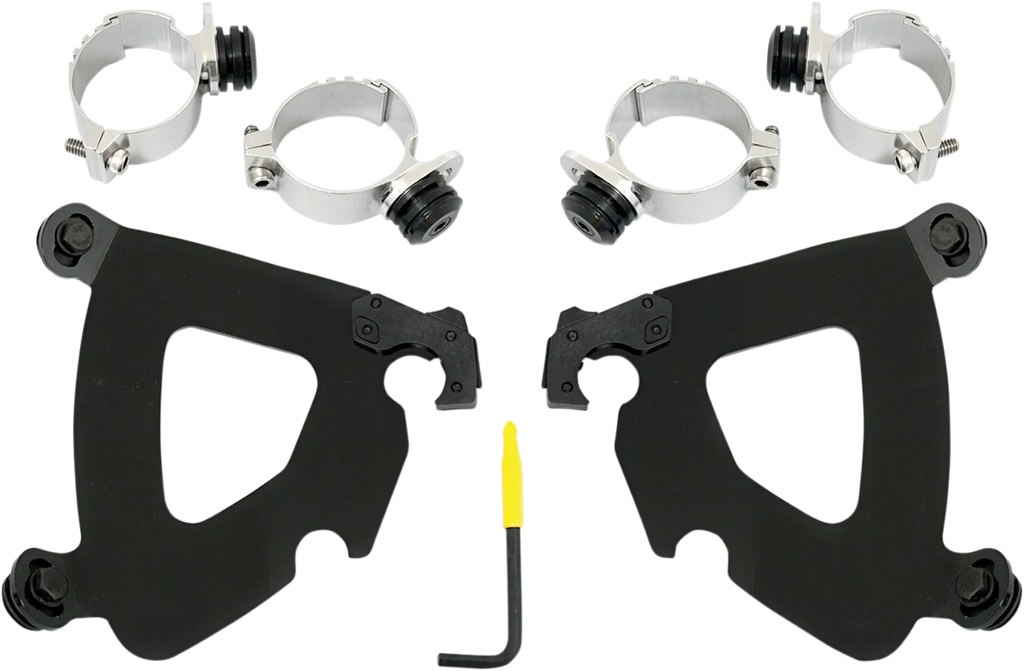 Memphis Shades Gauntlet Mounting Kit - Black - FXD MEB1993 - Main Product View