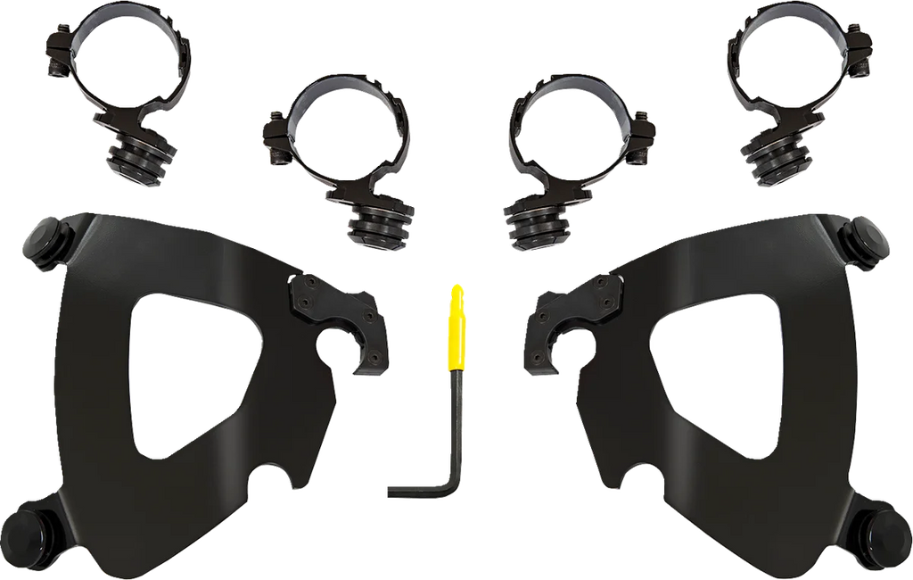 Memphis Shades Gauntlet Mounting Kit - Black - Honda MEB2068 - Main Product View