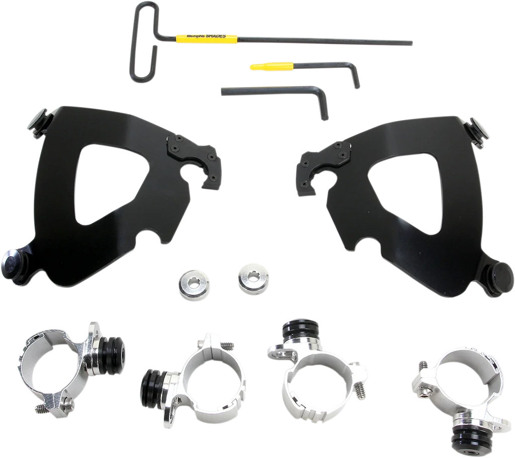 Memphis Shades Gauntlet Mounting Kit - Black - XL1200 MEB2006 - Main Product View