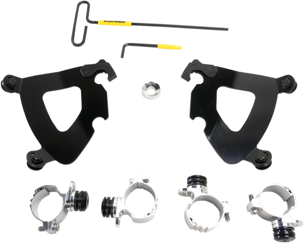 Memphis Shades Gauntlet Mounting Kit - Black - XL883 MEB2002 - Main Product View
