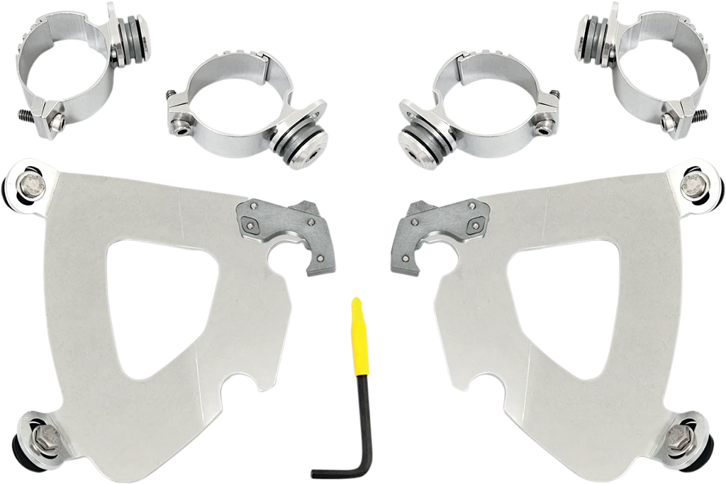 Memphis Shades Gauntlet Mounting Kit - Polished - FXD MEK1993 - Main Product View