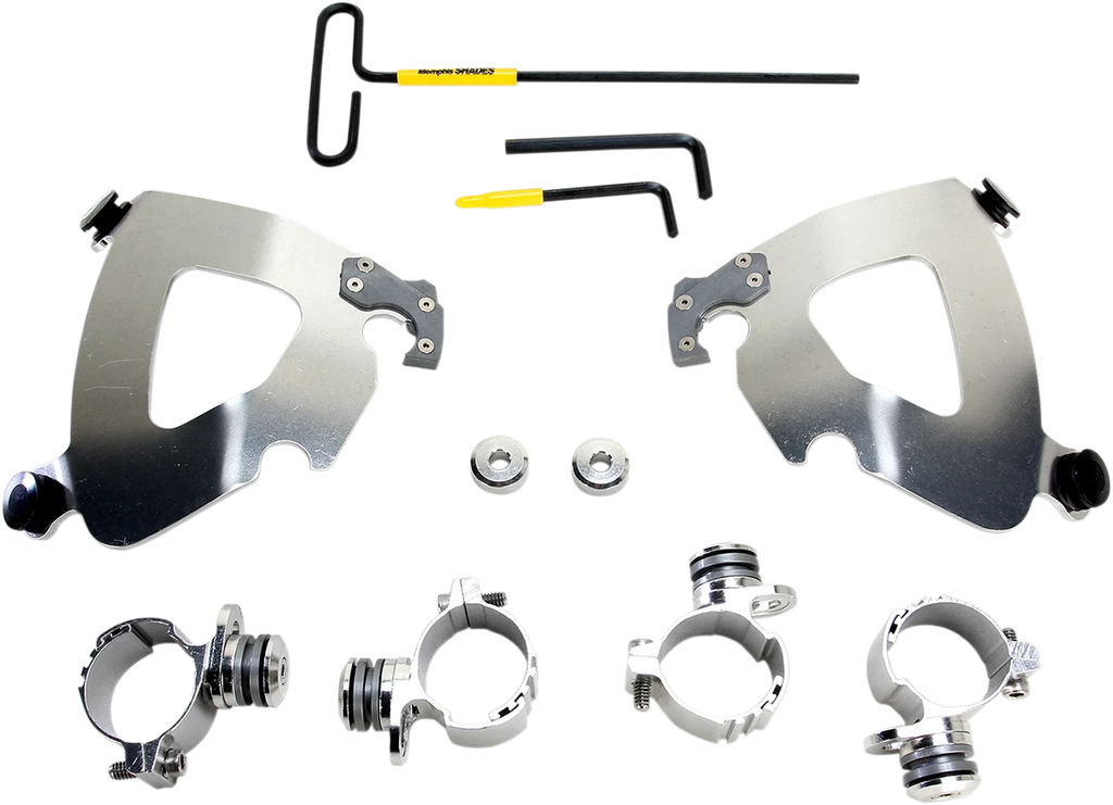 Memphis Shades Gauntlet Mounting Kit - Polished - XL1200 MEK2006 - Main Product View