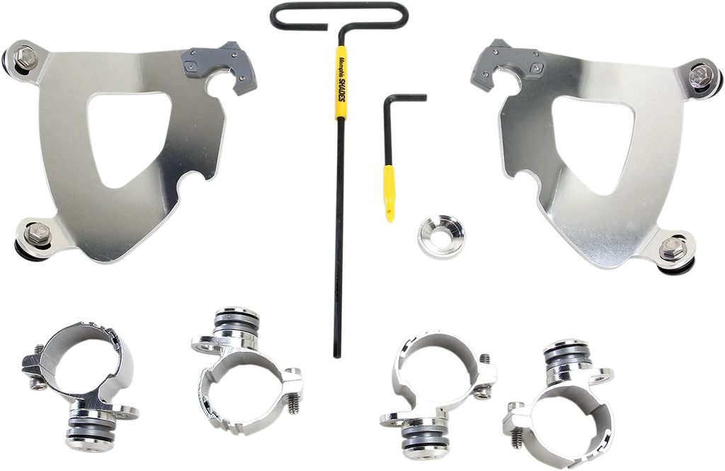 Memphis Shades Gauntlet Mounting Kit - Polished - XL883 MEK2002 - Main Product View