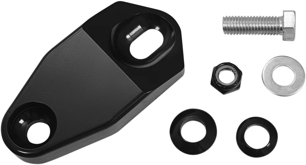 Memphis Shades Headlight Mount Extension Block - Black MEB9885 - Side View