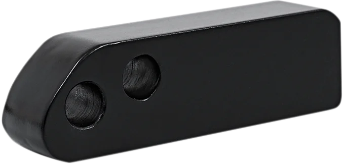 Memphis Shades Headlight Mount Extension Block - Black MEB9888 - Back View