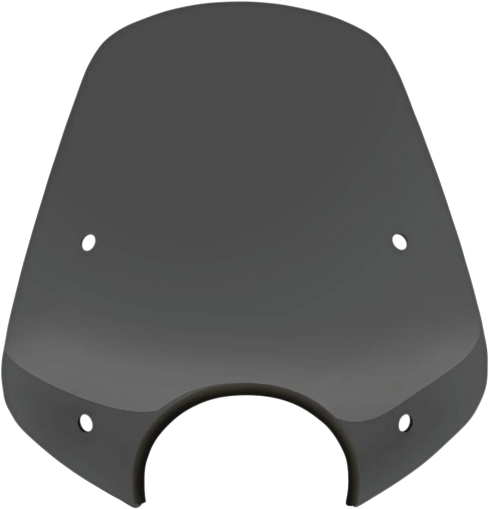 Memphis Shades Pop Top Windshield - 7" Headlight Cut Out - Dark Black Smoke MEP55110 - Main Product View