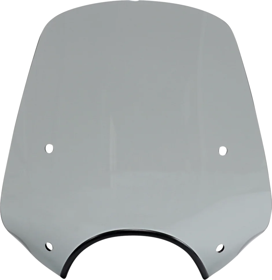 Memphis Shades Pop Top Windshield - 9" Headlight Cut Out - Black Smoke MEP55212 - Main Product View