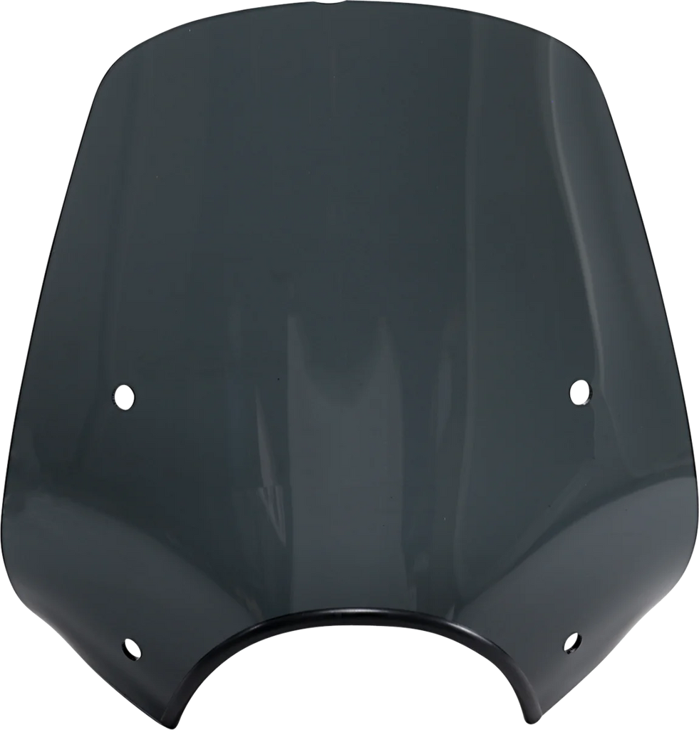 Memphis Shades Pop Top Windshield - 9" Headlight Cut Out - Dark Black Smoke MEP55210 - Main Product View