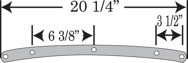 Memphis Shades Road King Replacement Plastic - 17" - Clear MEP6220 - Additional View 6