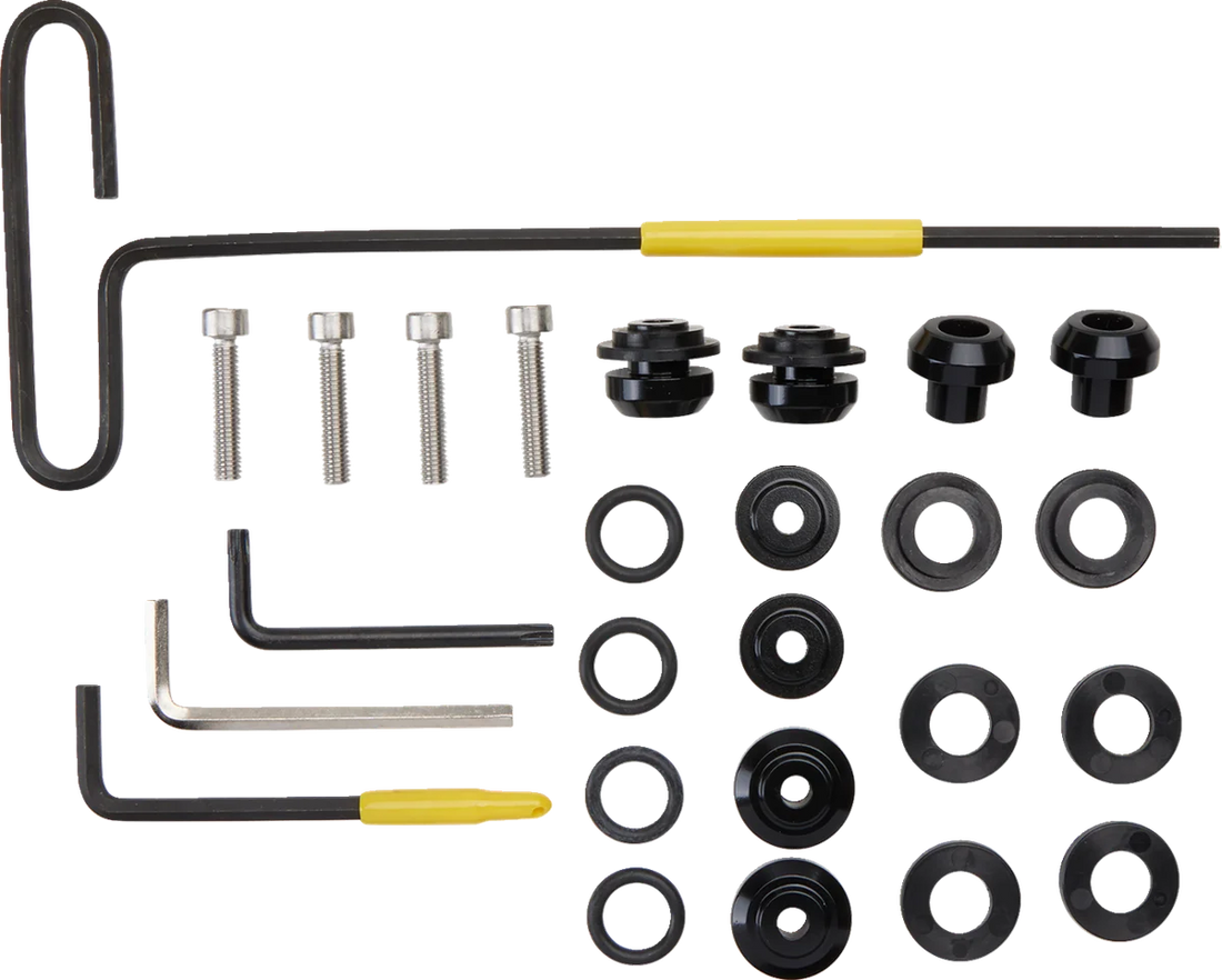 Memphis Shades Road Warrior Mounting Kit - Black - Chief Bobber MEB2072 - Side View