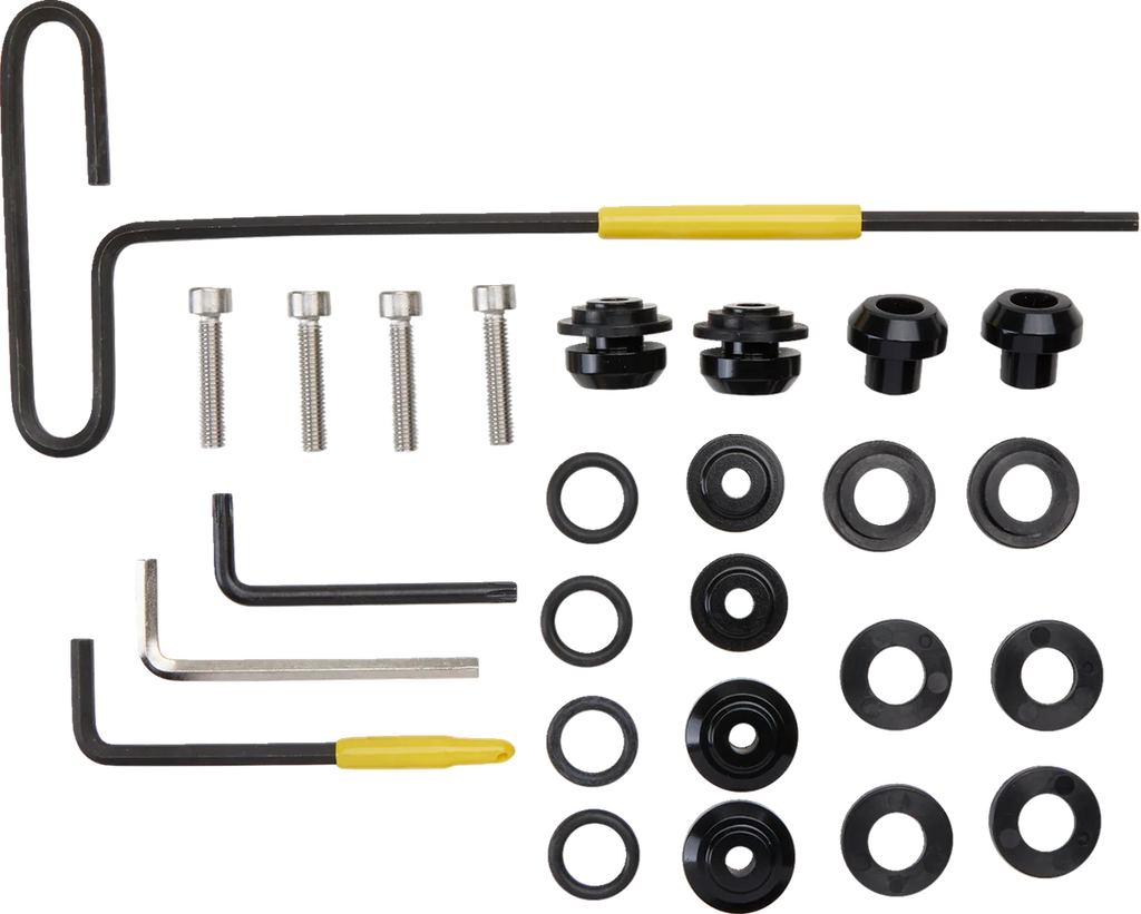 Memphis Shades Road Warrior Mounting Kit - Black - Chief Bobber MEB2072 - Side View