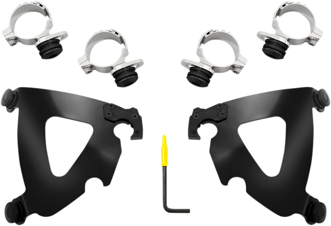 Memphis Shades Road Warrior Mounting Kit - Black - Chief MEB2076 - Side View