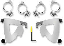 Load image into Gallery viewer, Memphis Shades Road Warrior Mounting Kit - Black - FLHR MEB2039 - Side View