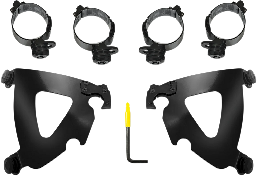 Memphis Shades Road Warrior Mounting Kit - Black - FLSB MEB2043 - Main Product View