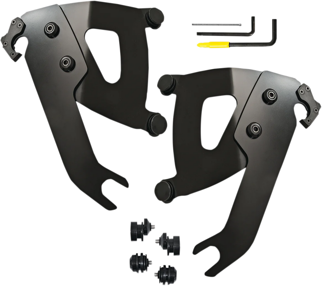 Memphis Shades Road Warrior Mounting Kit - Black - FLSL MEB2048 - Side View