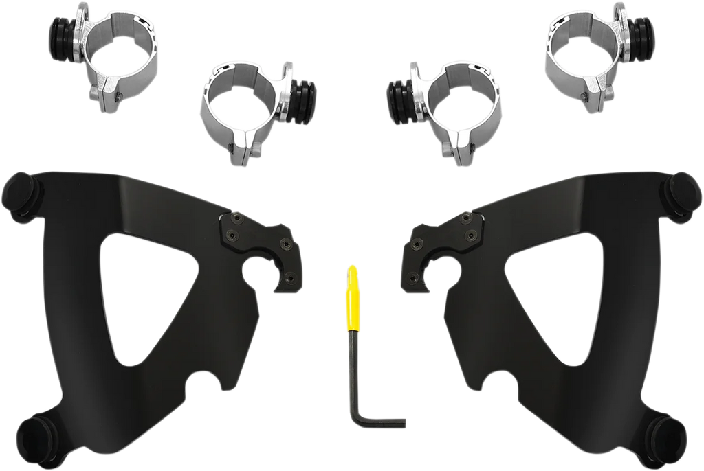Memphis Shades Road Warrior Mounting Kit - Black - FXDWG MEB2030 - Main Product View