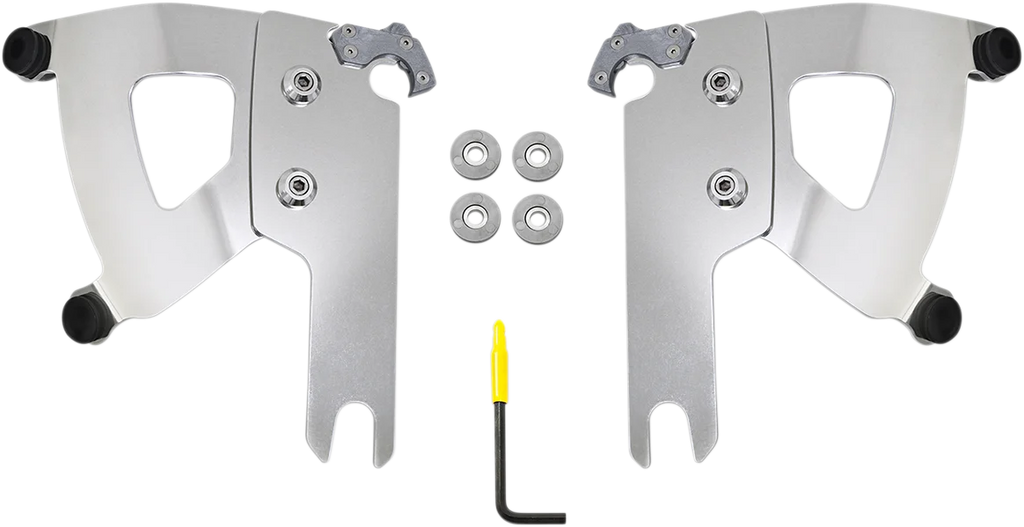 Memphis Shades Road Warrior Mounting Kit - Polished - FLHR MEK2039 - Main Product View