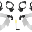 Load image into Gallery viewer, Memphis Shades Road Warrior Mounting Kit - Polished - FLSB MEK2043 - Main Product View
