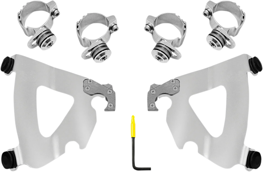 Memphis Shades Road Warrior Mounting Kit - Polished - FXD MEK2038 - Main Product View