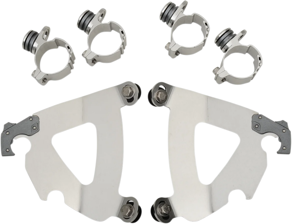 Memphis Shades Road Warrior Mounting Kit - Polished - FXDWG MEK2030 - Main Product View